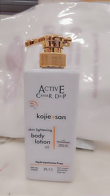 Lait Corporel Active Caviar Drop Kojie San - 500ml, Éclaircissant Et Hydratant