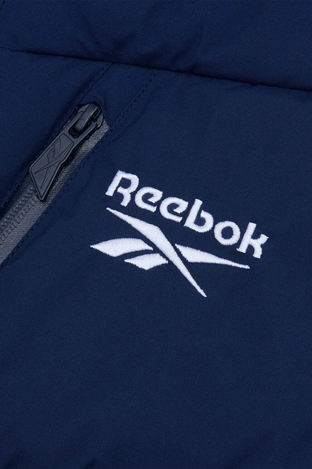 Reebok Mens Puffer Jacket Stretch Puffer Vector Navy - Image 4 of 4