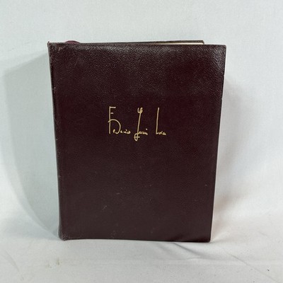 1962 4th Edition Federico Lorca Garcia Obras Completas Leather Vintage