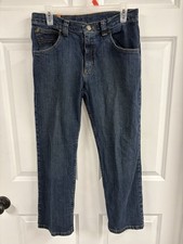 Wrangler Husky Classic Straight Leg Jeans Boys, Size 14, Adjustable Waist