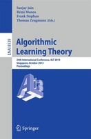 Sanjay Jain (U. A.) | Algorithmic Learning Theory | Taschenbuch | Englisch