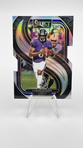 2024 Panini Select - Premier Level Lamar Jackson #121 Silver Prizm Die-Cut