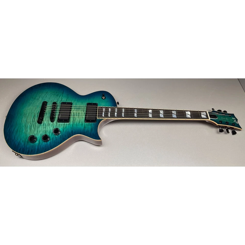 ESP USA Customshop Eclipse FM EMG BH Aqua Marine Sunburst E-Gitarre - Bild 4 von 4