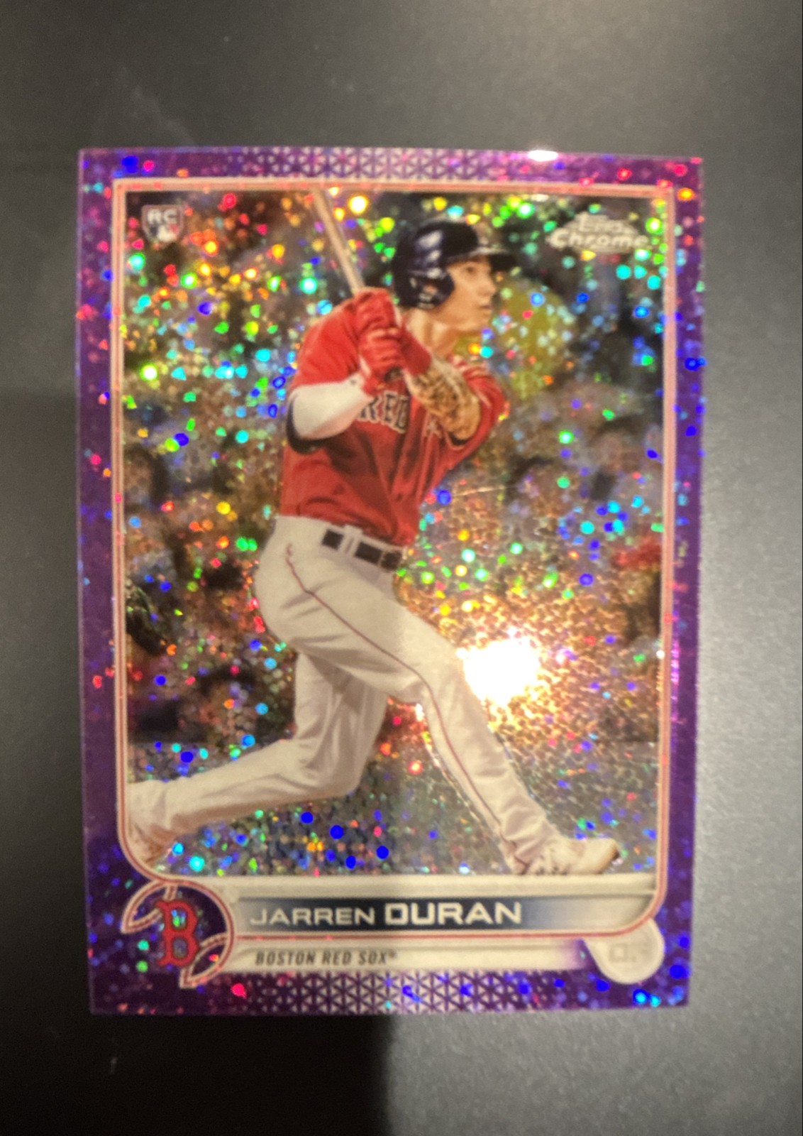 2022 Topps Chrome - Jarren Duran #113 Purple Speckle Refractor /299 (RC) L800