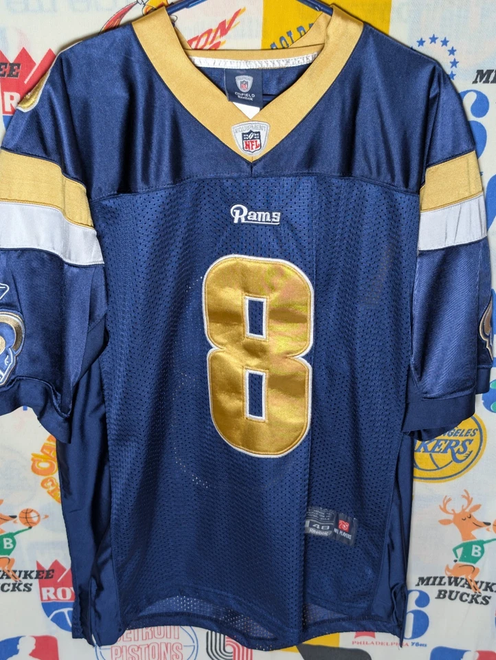 Camiseta RAMS Grande SAM BRADFORD #8 CAMISETA DE FÚTBOL AMERICANO DE LA NFL TALLA 48 Grande Foto 2 de 4