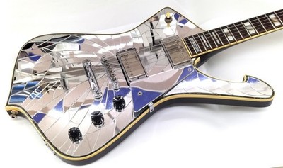 Ibanez PS10 Paul Stanley Iceman Cracked Mirror Electric Guitar