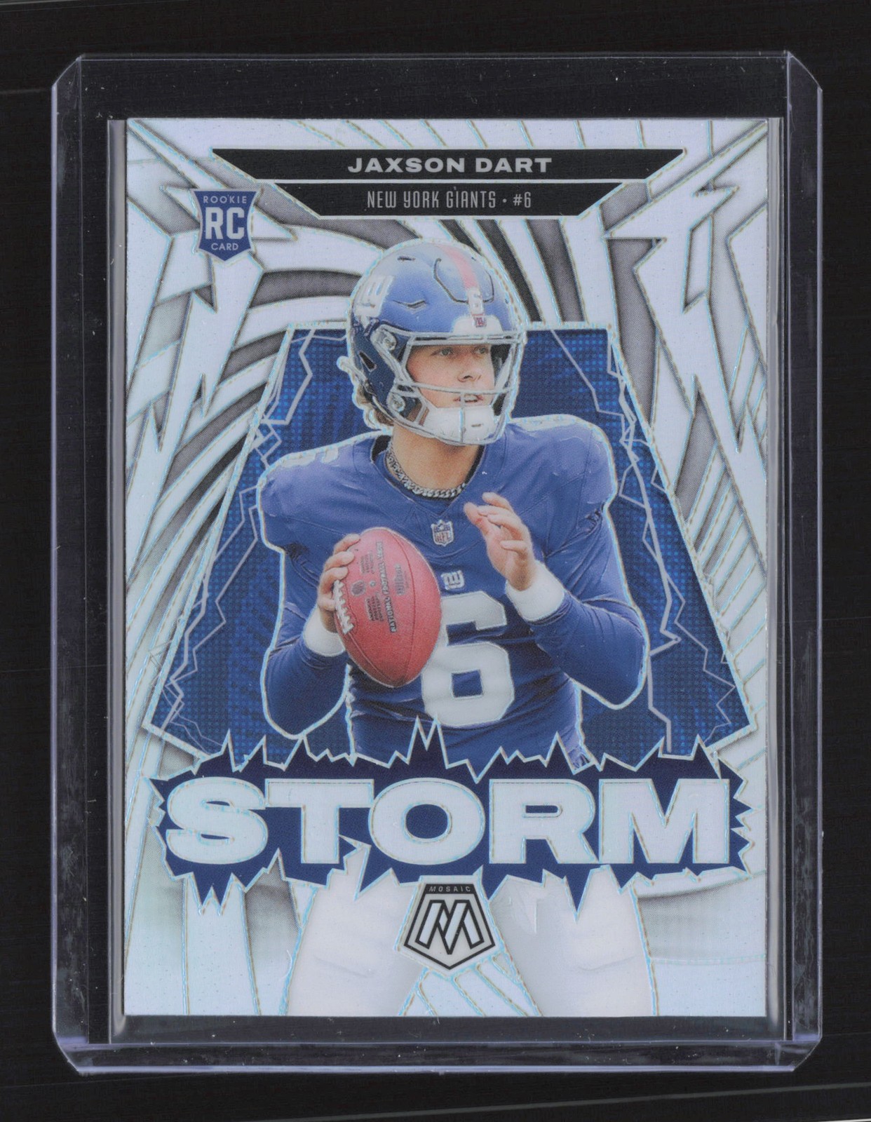 2025 Panini Mosaic #12 Jaxson Dart Storm Mosaic Silver