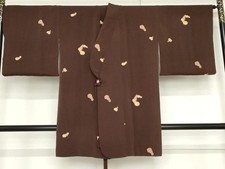 Heiwaya Kimono Douchugi, gourd, gold color, onishibo crepe, pure silk,