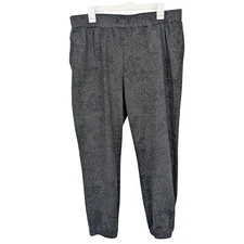 Rachel Zoe Leopard Joggers Pants Size XL Athleisure Lounge Stretch Pull On Cozy