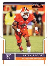 Artavis Scott 2017 Score #434 Clemson Tigers RC