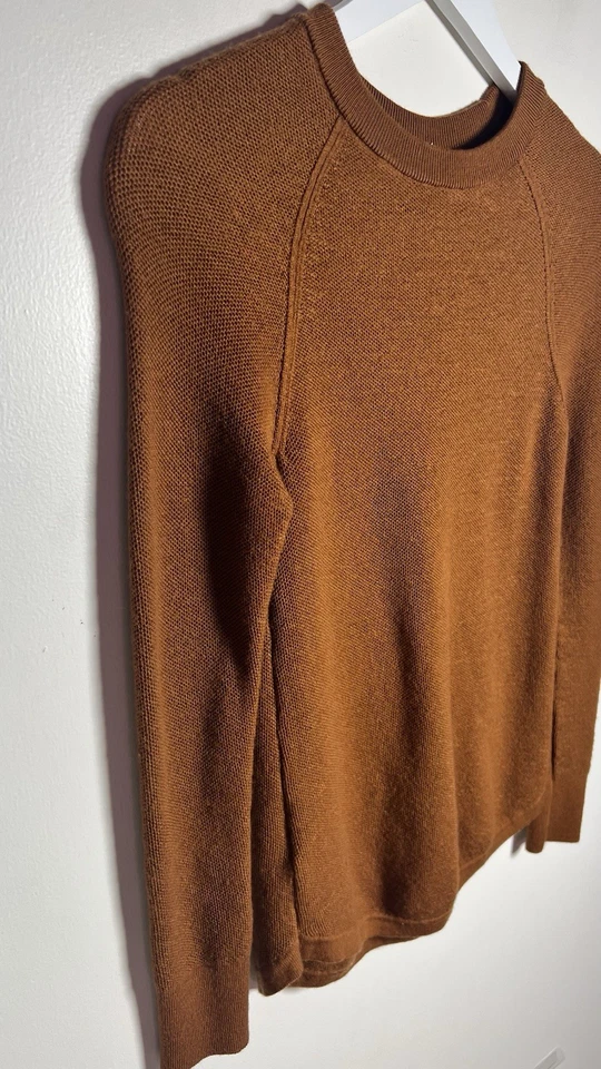 Lululemon Lana Merino Panal Suéter Butternut Marrón Cuello Redondo Mujer’s 2 Foto 4 de 4