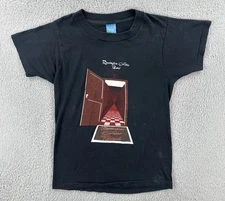 Vtg Screen Stars S Black Single Stitch Shirt USA Made Rossington Collins Band