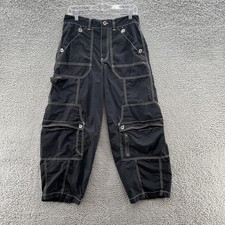 BDG Pants Womens 4 Black Cargo Utility Pocket Balloon Horseshoe Y2k Streetwear