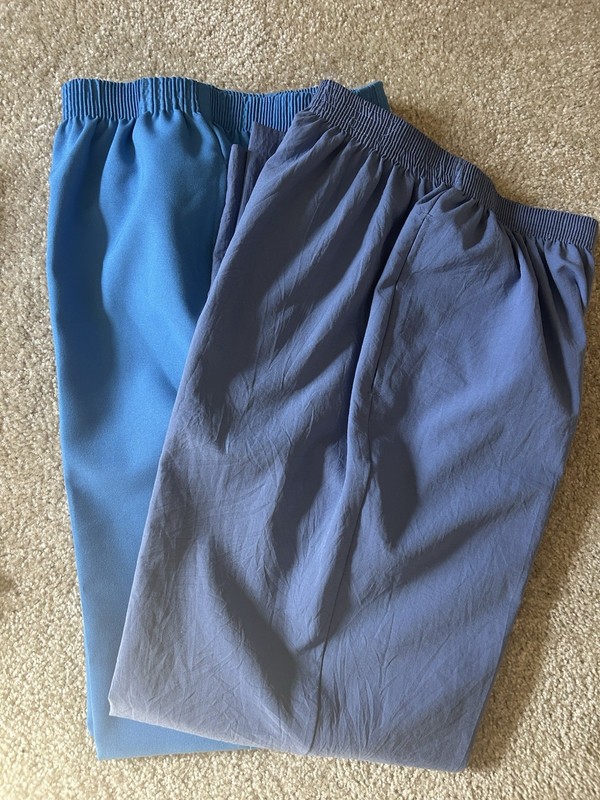 2 Pair Vintage BonWorth Pants Elastic Waist w Pockets Sz XS Petite