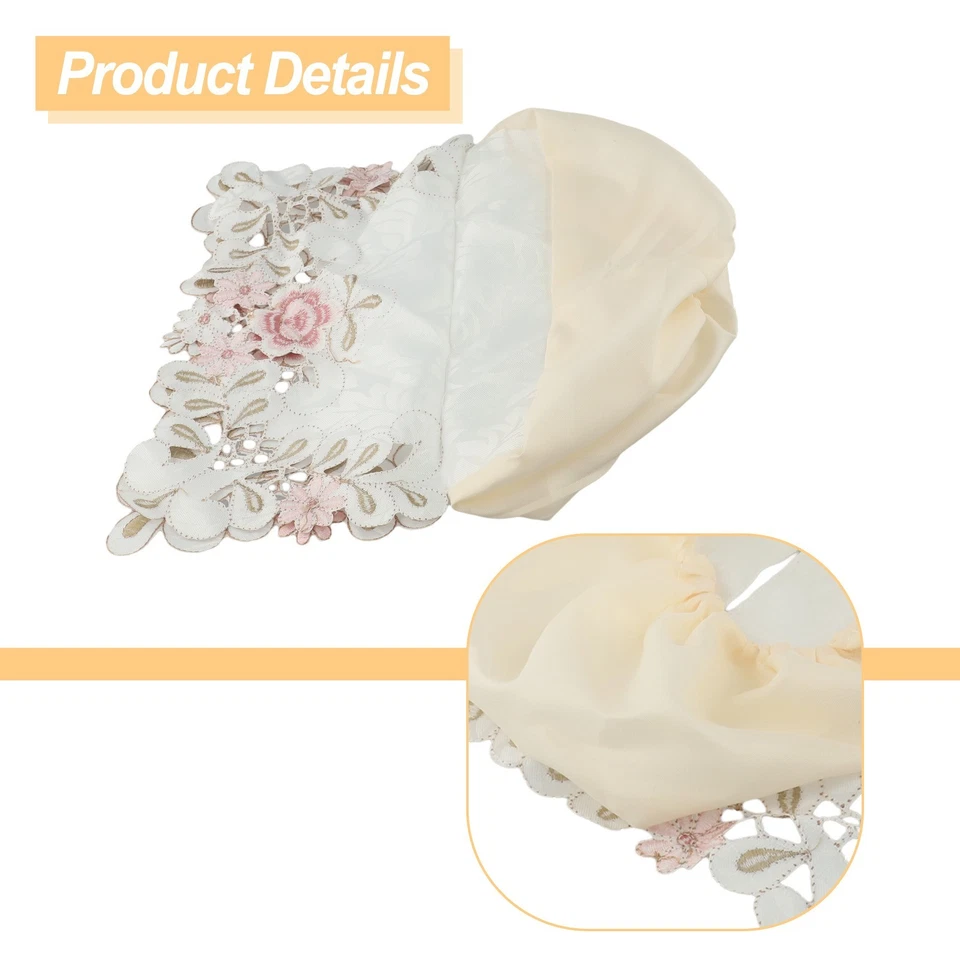 Elegant Vintage Lace Tissue Box Cover Functional and Decorative Accessory - Image 4 of 4