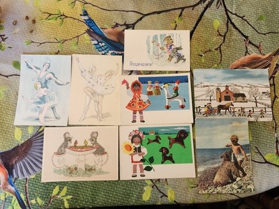 8xPC RUSSIA ART RUSSIAN  ARTIST 8 russ. Künstlerkarten  !!!!