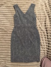 Ralph Lauren Size 6 Westbury Black Houndstooth Sleeveless Women A-Line Dress NWT