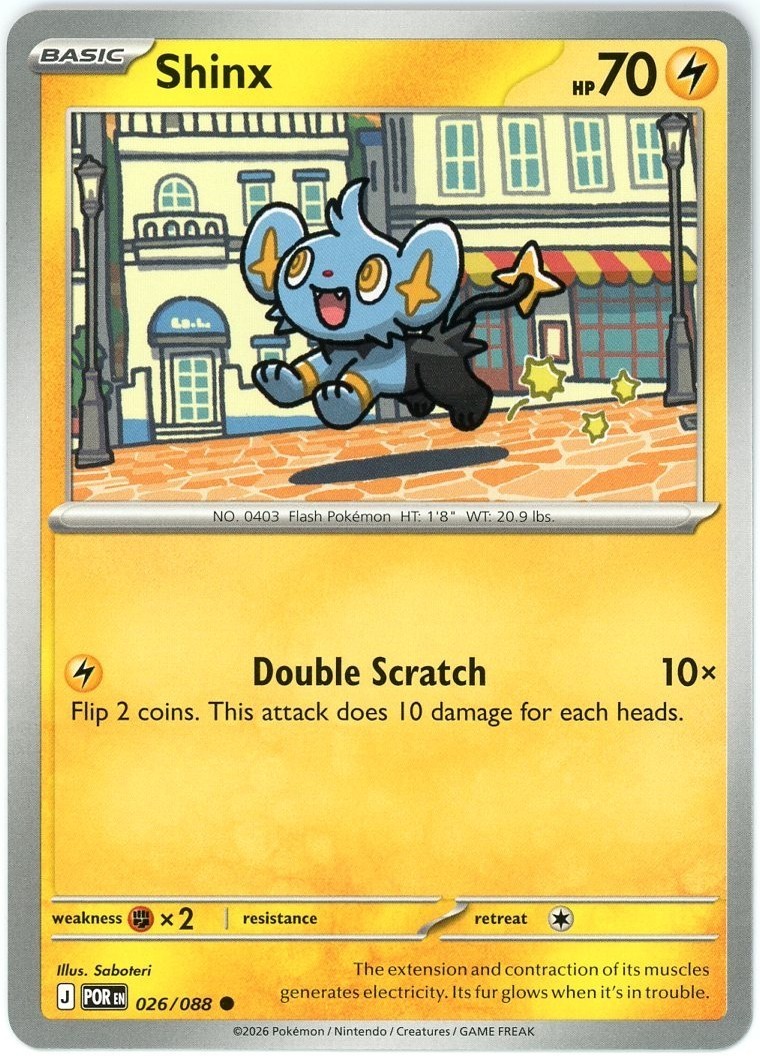 Shinx - 026/088 - Perfect Order POR ME03 - NM/M - English