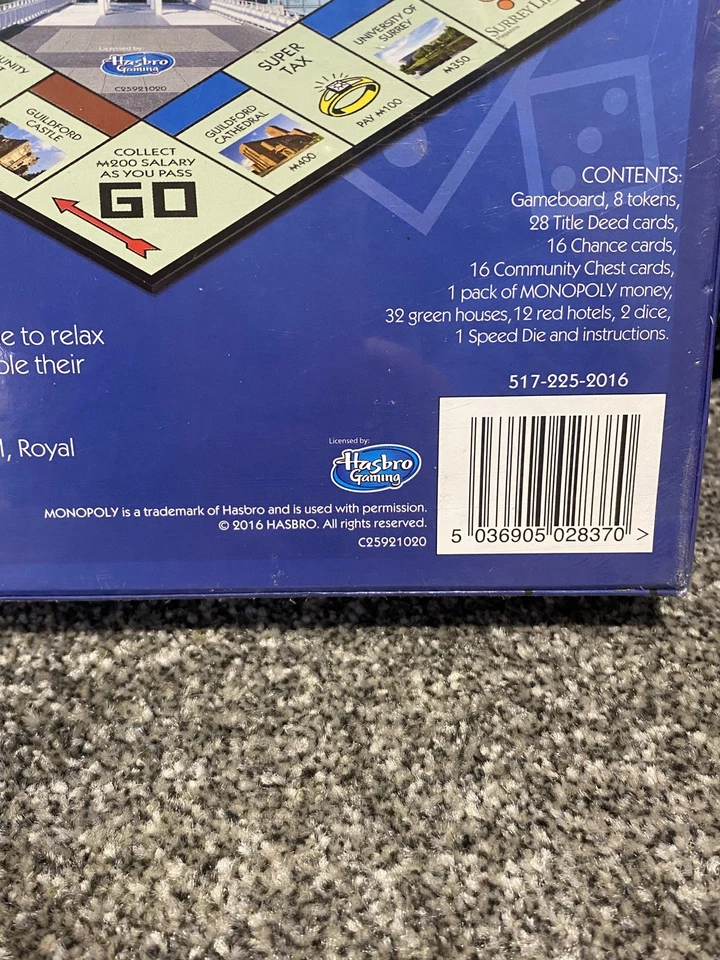 Hasbro Monopoly Guildford Edition Board Game - Brand New Sealed  - Image 4 of 4