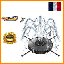 Fontaine Solaire Décorative avec Filtration et Tiges Ajustables pour Jardin Chic