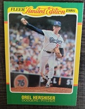 1986 Fleer Limited Edition Baseball Superstars - Orel Hershiser #24
