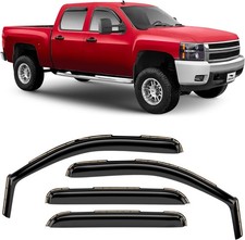 Glass in-Channel Extra Durable Rain Guards for Trucks Silverado/GMC Sierra 20