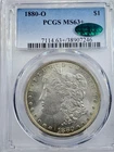 1880-O CAC PCGS MS63+ MORGAN DOLLAR NICE VERY CLOSE TO 64 & BIG PRICE INCREASE