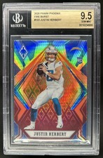 2020 Panini Phoenix Justin Herbert Fire Burst Rookie RC #103 Chargers BGS 9.5