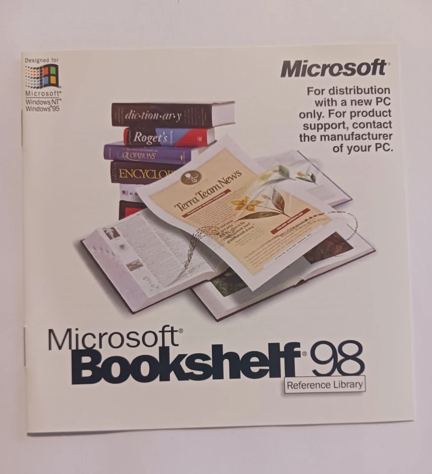 Microsoft Bookshelf 98 Reference Library CD-ROM Windows NT Books Vintage - Image 3 of 3