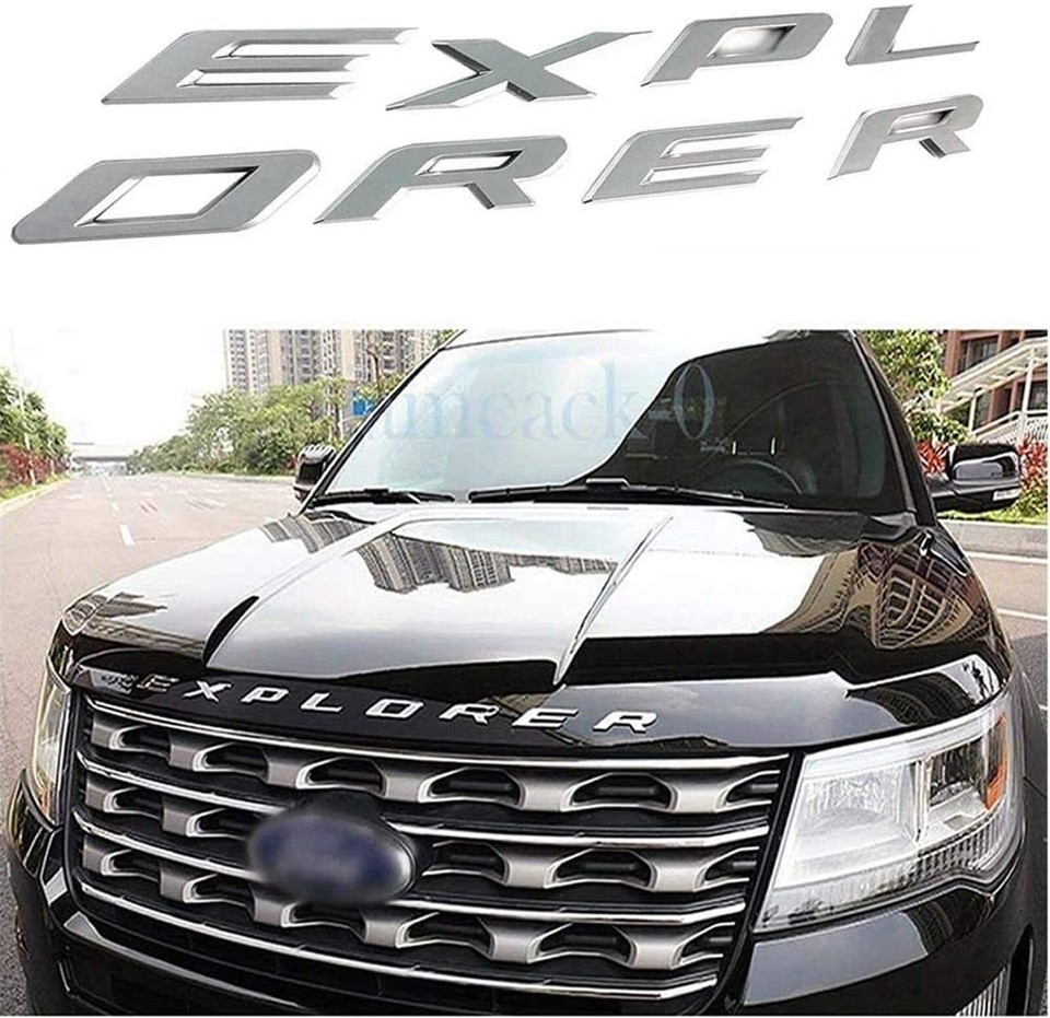 Front Hood Explorer Letters Decal Fit for 2011-2026 Explorer Model ...