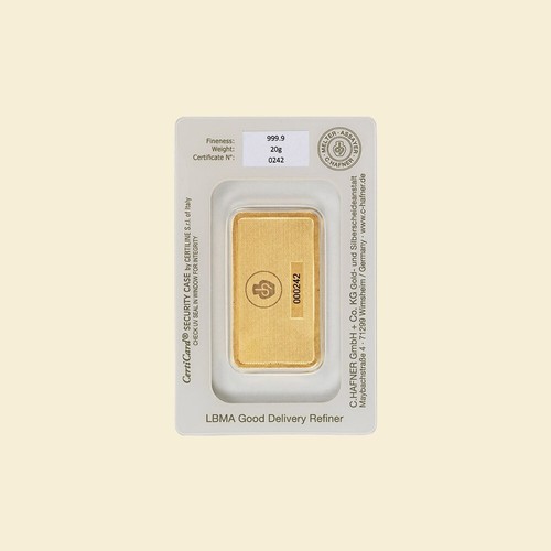 Goldbarren 20g C.Hafner in Coincard 999.9 Feingold *Gewerbliche Neuware* - Bild 2 von 5