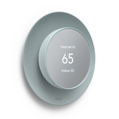 Google Nest Satellite Wall Plate Cover for Nest Thermostat 2020 - elago  [Mint]