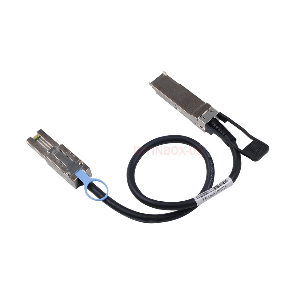 0.5 Meters External SAS Cable QSFP SFF-8436 to SFF-8088 For NetApp DS4243 DS4246 - Image 4 of 4