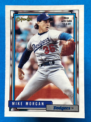 Mike Morgan 1992 O-Pee-Chee #289 Los Angeles Dodgers