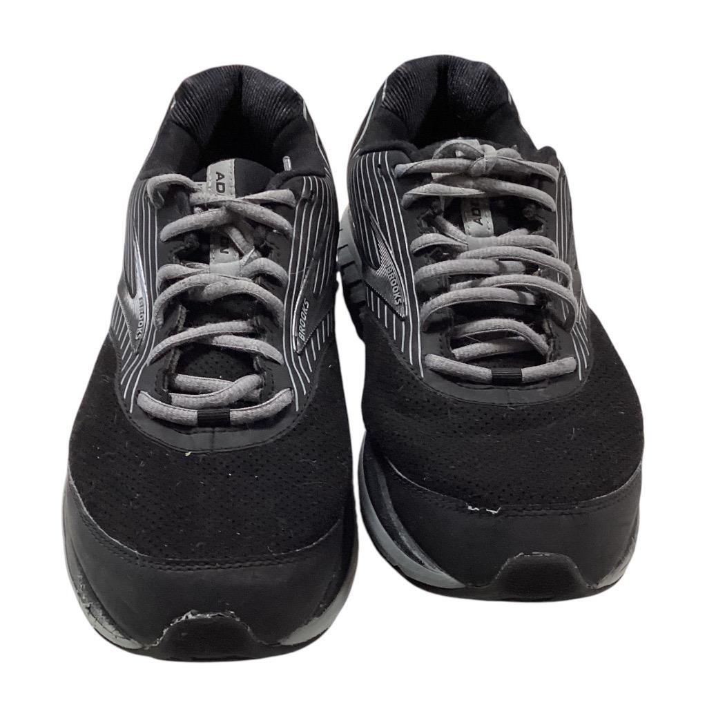 Brooks Walking Shoes Men 12 Black Gray Addiction Walker Suede Lace Up Brooks Walking Shoes Men 12 Black Gray Addiction Walker  main image 4