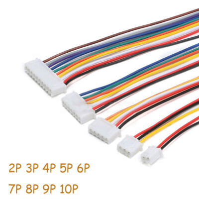 JST XH 2, 3, 4, 5 ,6,7,8,9,10 Pin Stecker Buchse mit 300mm Kabel Kupplung Kabel 