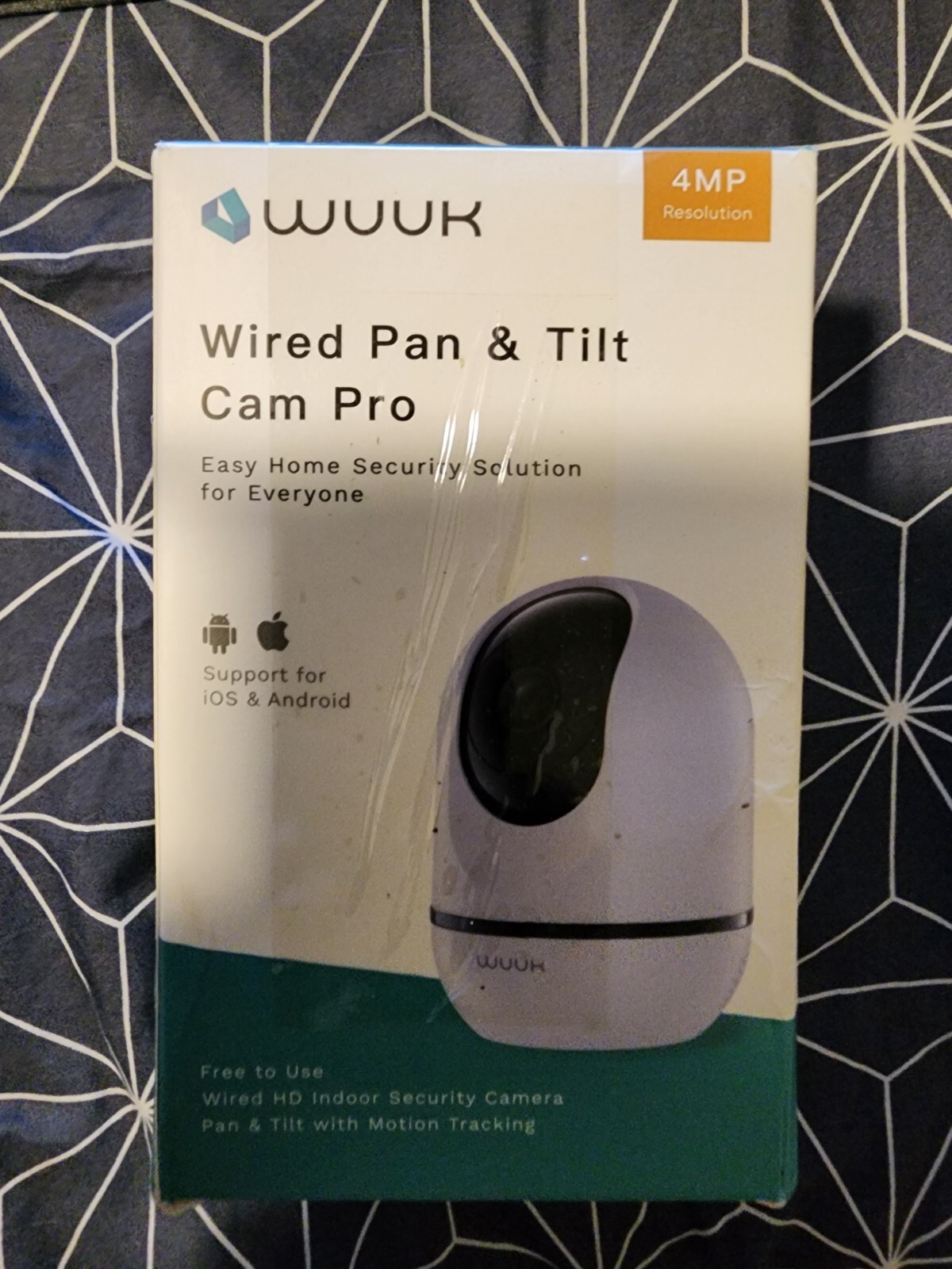 WUUK 4MP Indoor Security Camera Pan Tilt Cam for Baby Monitor Wi-Fi Home Secu...