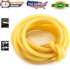 10FT Natural Latex Rubber Tubing 1/4" OD 3/16" ID | Surgical Tube for Home, H...