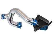 BLUE Cold heat Shield Air Intake Kit For 12-14 Ford F150 3.5L V6 Ecoboost Turbo