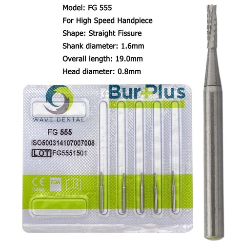 Wave Dental Carbide Burs High Speed FG 556 557 169L 701L Friction Grip Midwest - Picture 2 of 105