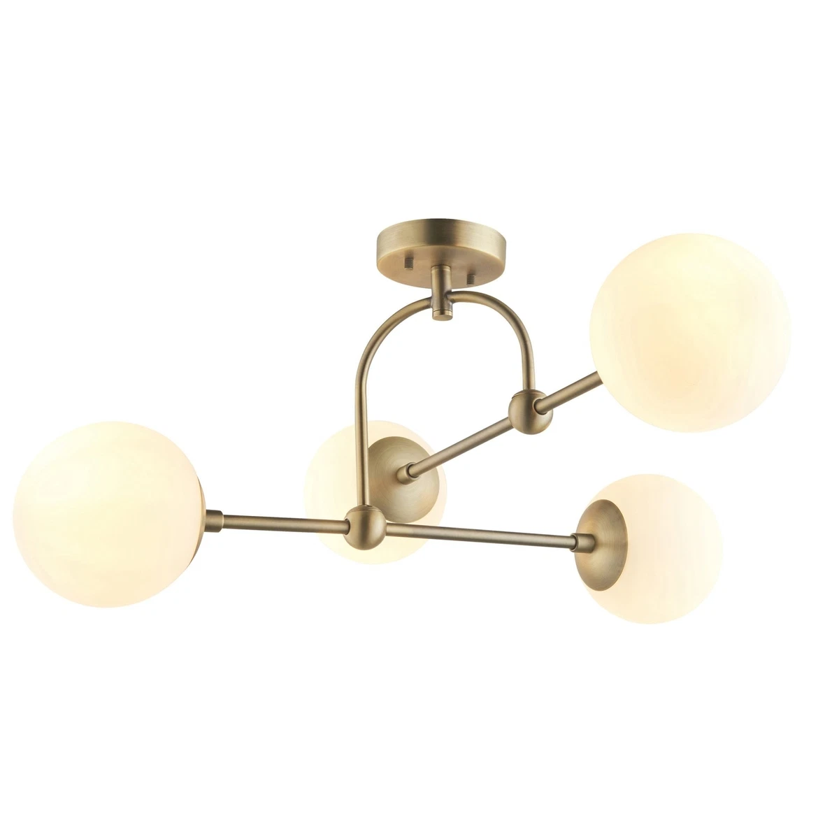 Sphere semi flush on sale light