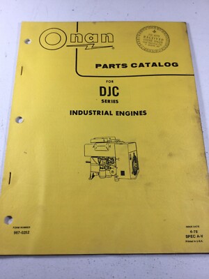 Onan DJC Series Engines Parts Manual
