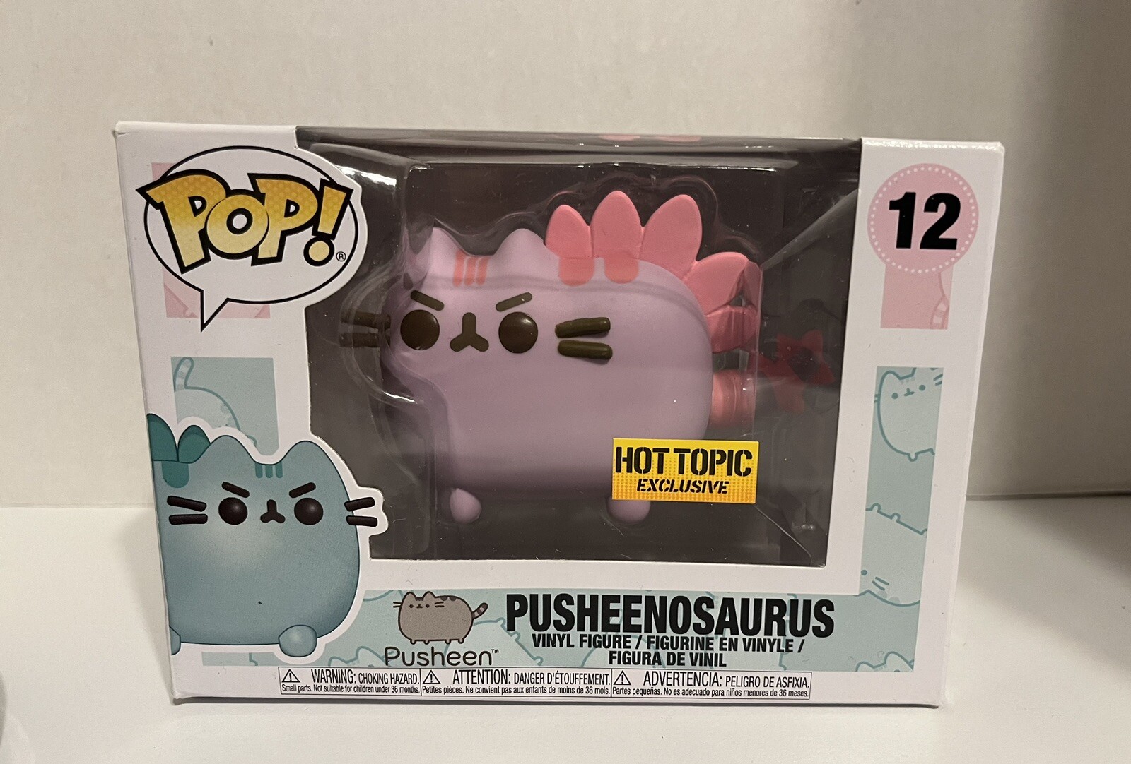 Funko Pop Pusheenosaurus #12 Pusheen Pink Vinyl Figure Hot Topic Exclusive