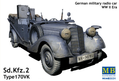 MW22 MASTERBOX 3531 KFZ 2 TYPE 170 VK 1/35  PLASTIC KIT