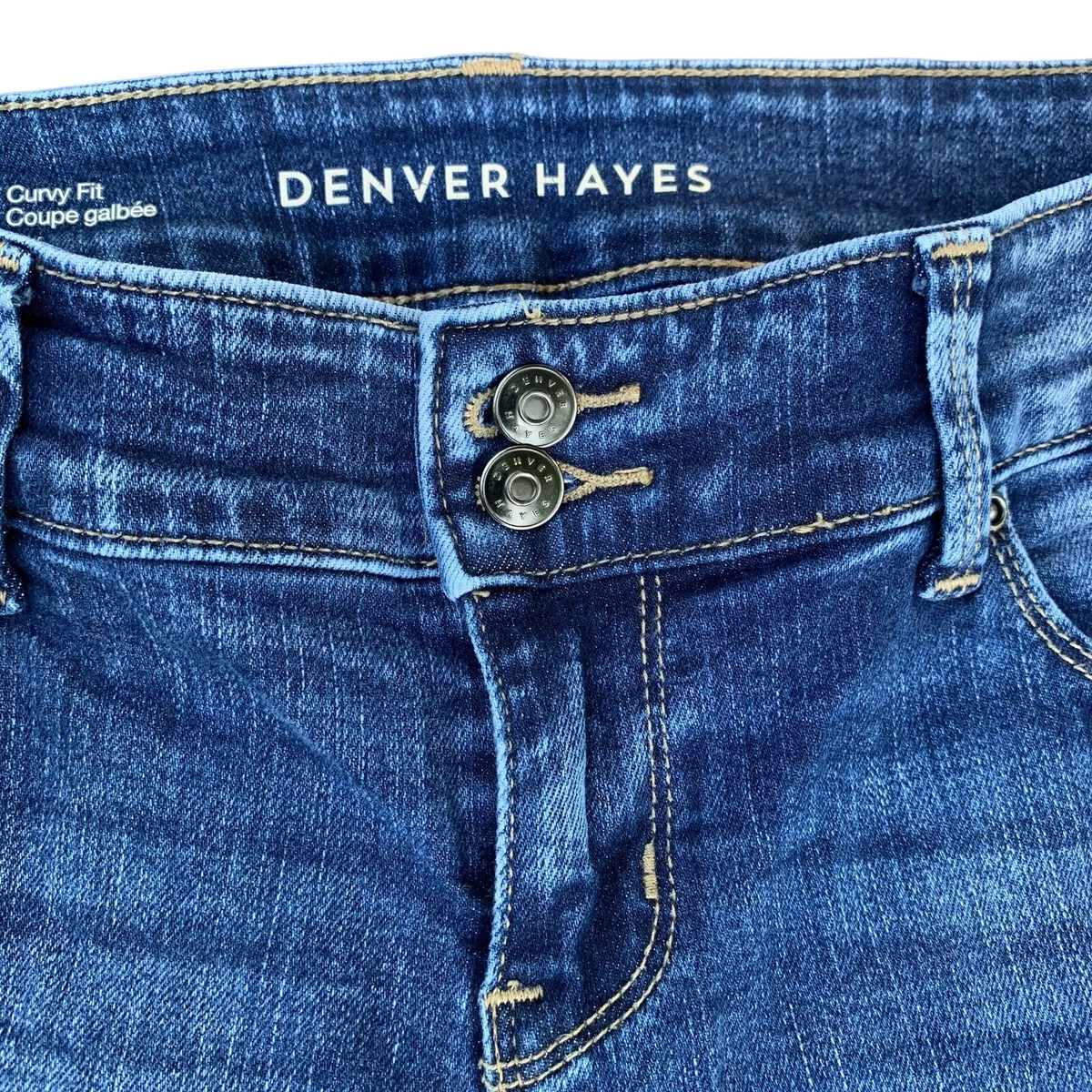 Denver Hayes Women s Chloe Curvy Fit Low Rise Blue Jeans Size