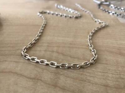 Anchor Silver Chain Necklace. 28g/1oz, 22' (55cm). Solid Anchor Silver Chain Necklace. 28g/1oz, 22' (55cm). Solid