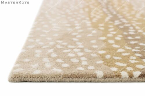 Antelope - Beige, Hand-Tufted 100% Wool Soft Area Rug Carpet - Picture 6 of 10