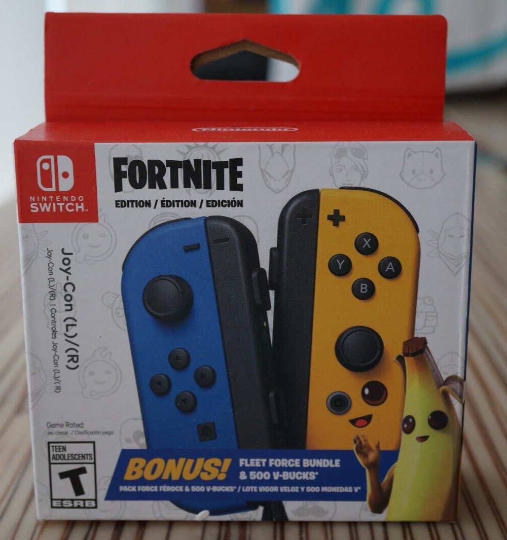 NEW Nintendo Switch Fortnite Edition Fleet Force Bundle Joycon