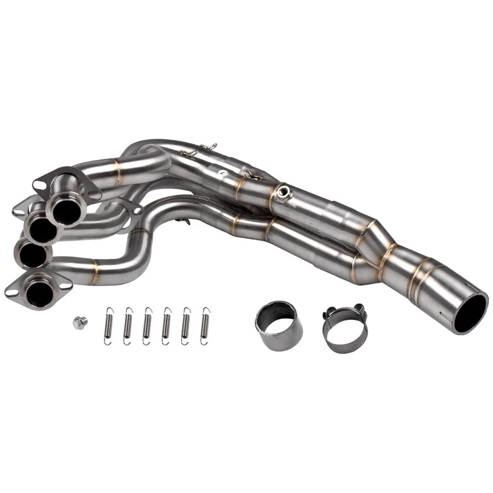 For Kawasaki Ninja ZX6R ZX636 2009-2023 Exhaust Header Pipe Slip On System 51mm - Image 2 of 4
