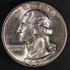 1955 D WASHINGTON QUARTER / FRESH FROM AN ORIGINAL COLLECTION-LOT-AA 8679